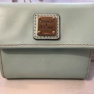Dooney & Bourke Light Mint Green Florentine Leather Wallet